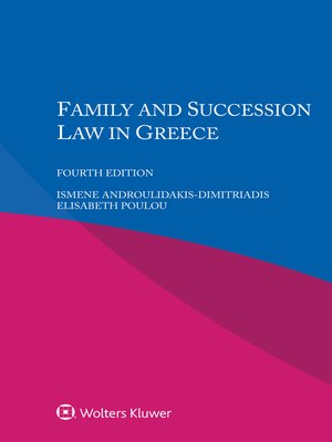 cover image of Family and Succession Law in Greece